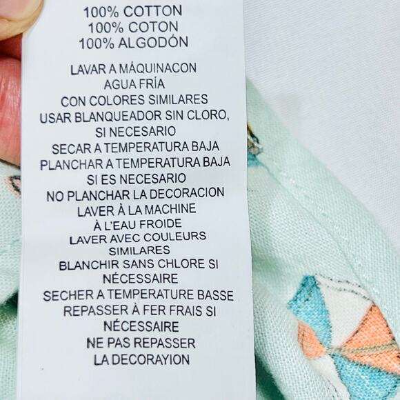 Vans Party Train Beach Button Up Shirt Men Large Palm Trees Summer Tee New - Picture 8 of 8